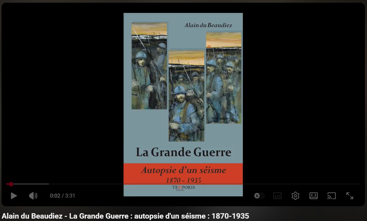 visuel de la vidéo d'Alain du Beaudiez sur son livre