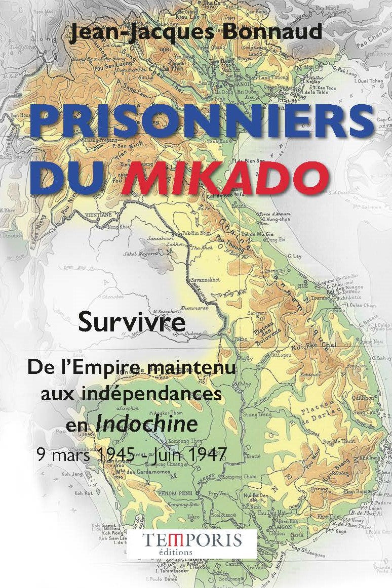 Couverture du livre prisonnier du mikado de Jean-Jacques Bonnaud, Editions Temporis