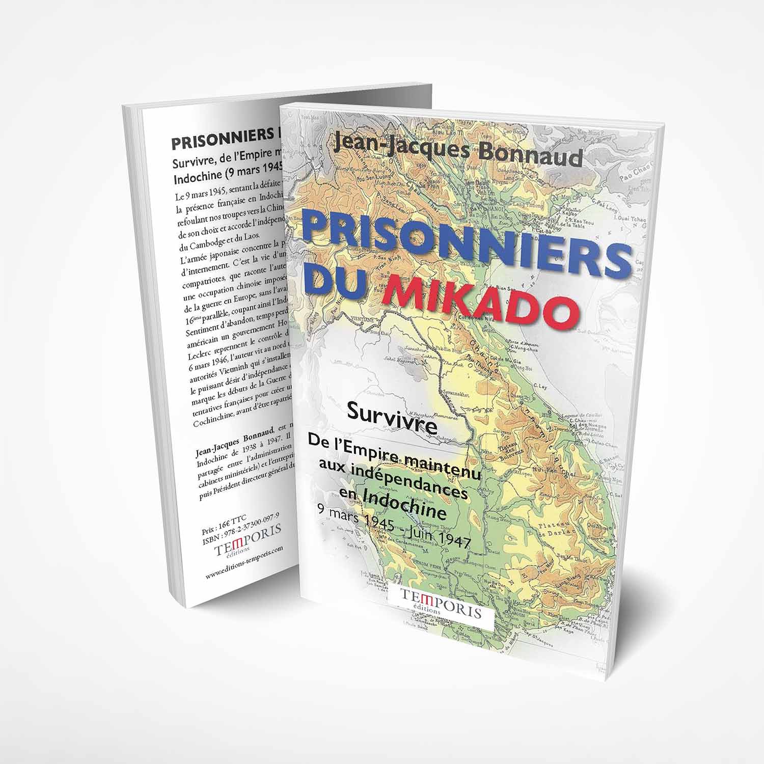 Visuel de la couverture du livre prisonnier du mikado de Jean-Jacques Bonnaud, Editions Temporis