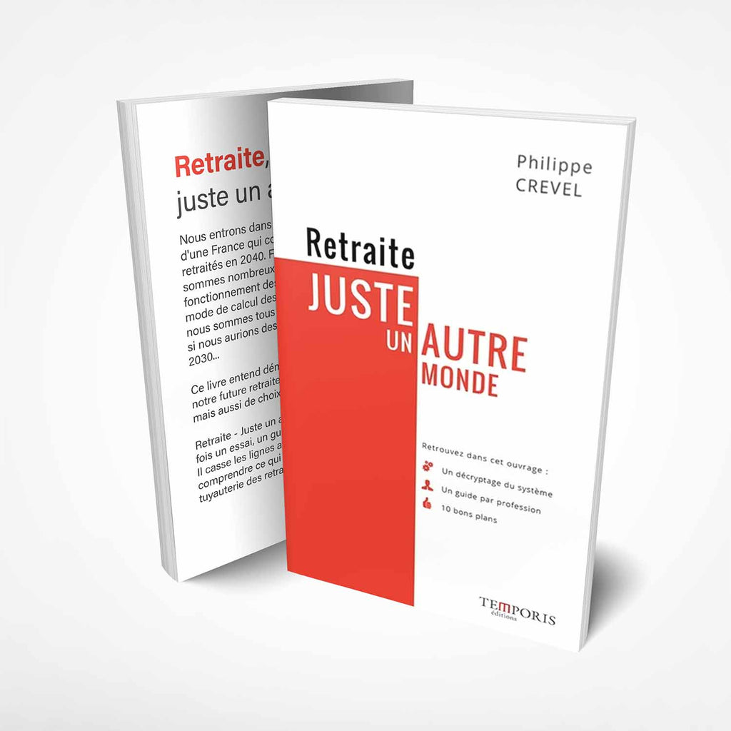 visuel de la couverture du livre retraite, juste una utre monde de Philppe crevel, Editions Temporis