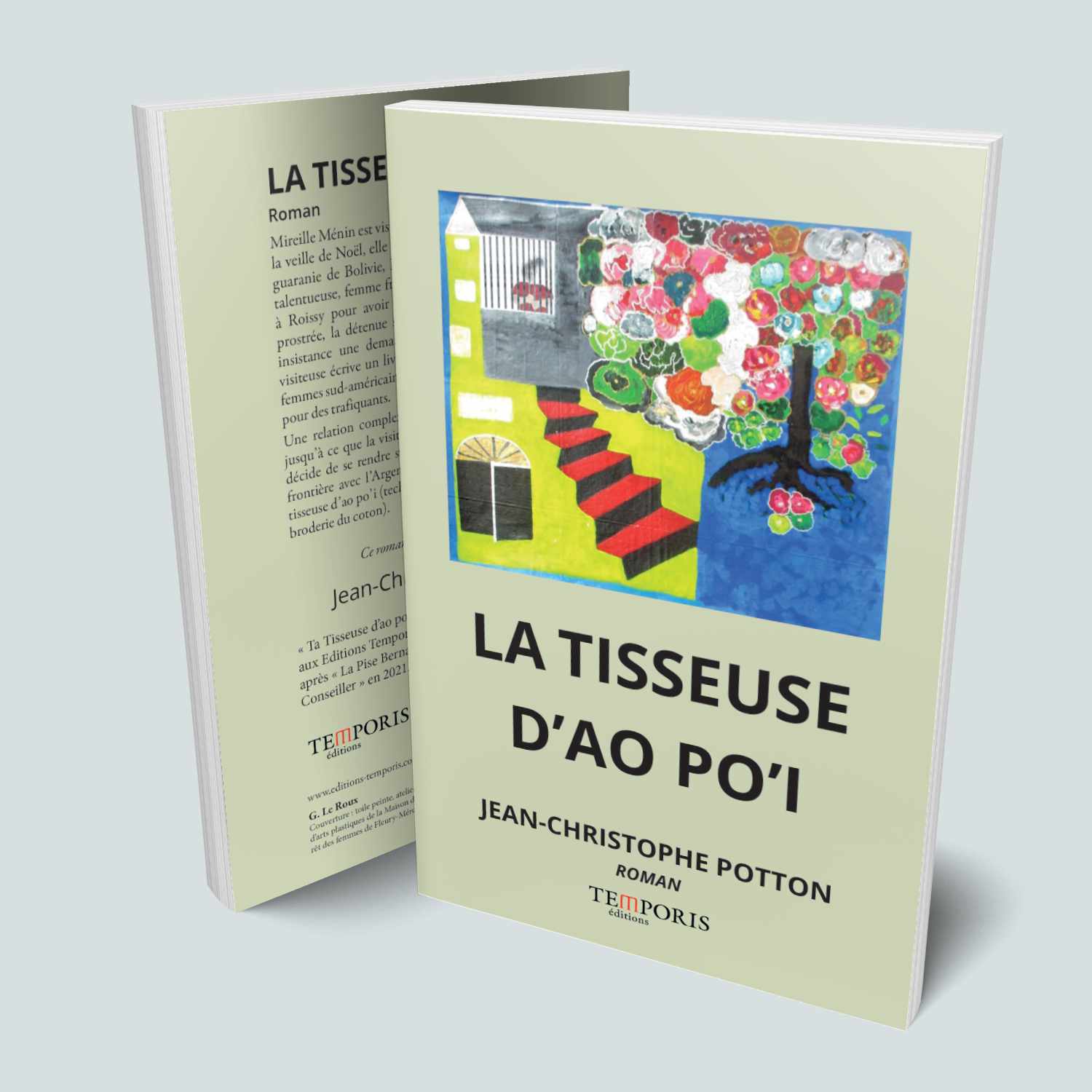 Visuel de la couverture du livre la tisseuse d'Ao Po'i de jean-Christophe Potton, Editions Temporis