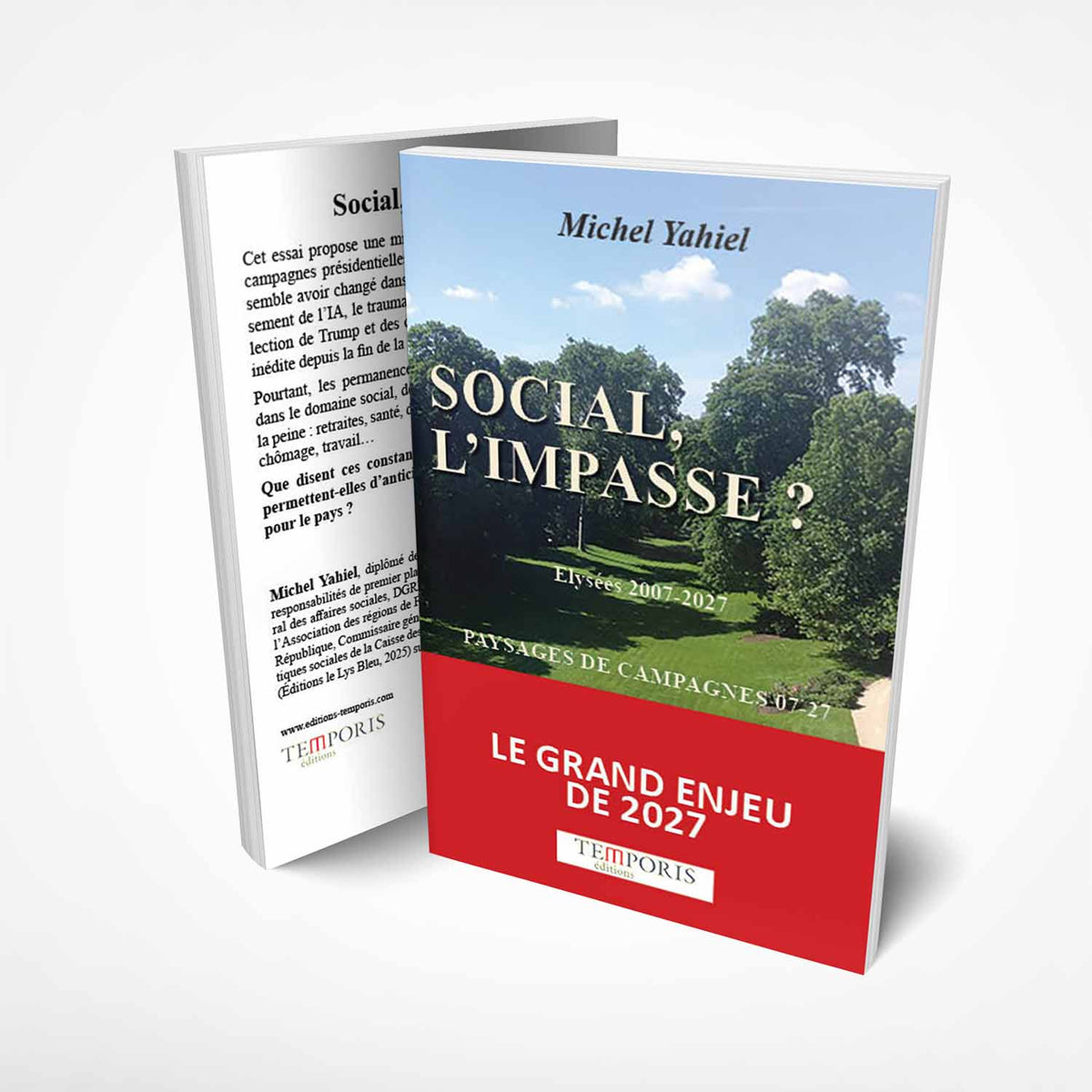 VIsuel de la couverture du livre SOcial, l'Impasse de Michel Yahiel, aux Editions Temporis
