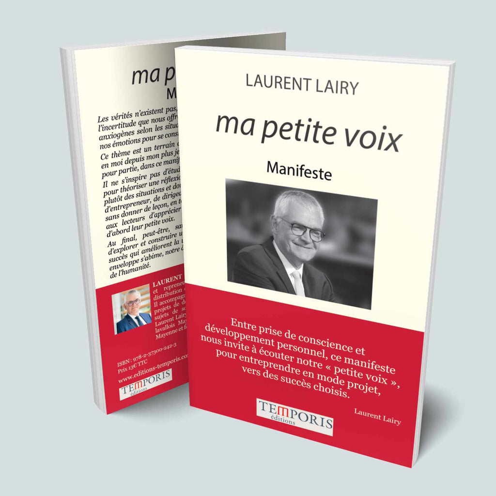 Visuel de la couverture du livre Ma petite voix de Laurent Lairy, Éditions Temporis